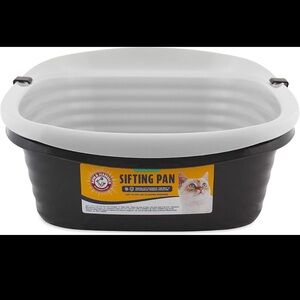 Arm & Hammer Sifting Cat Pan - Black and White